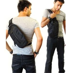 Coach Varick Black Sling Belt Bag